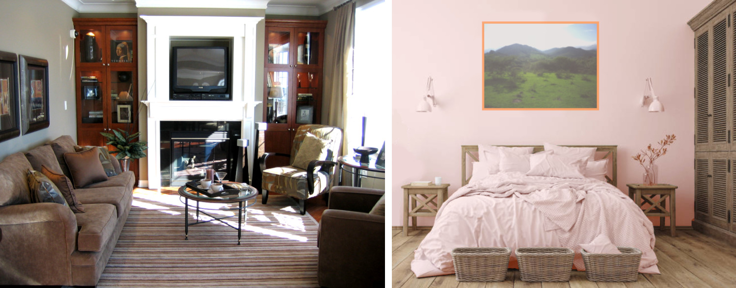 décoration, rangement, couleurs, images, feng-shui, formes